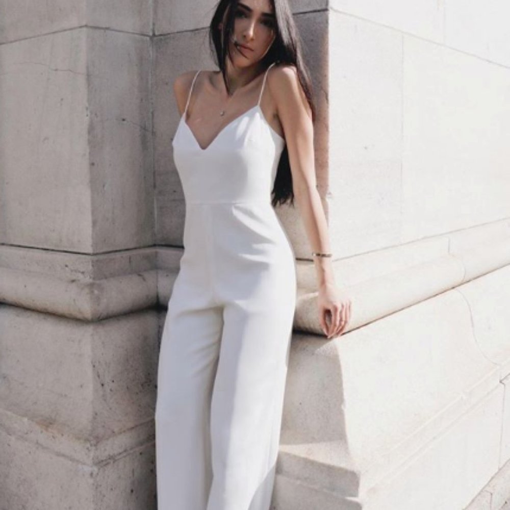 Jay Godfrey Finley White Jumpsuit Size 2 & 4